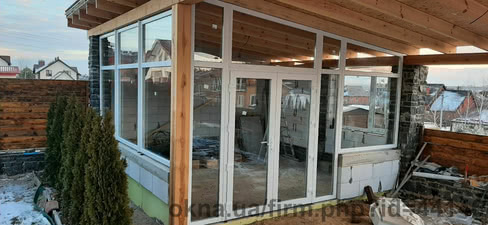 Остекление летней кухни &mdash; 