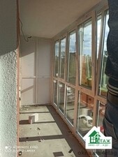 Французское остекление балкона Киев ул. Максимовича 9 фото ™4 Этаж &mdash; 