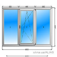 Окно STEKO 2100*1400