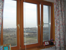 Окна деревянные и балконы из массива