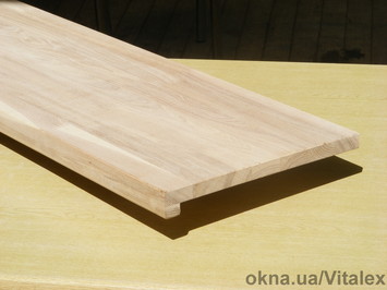 Підвіконня з зрощеного дерев'яного бруса