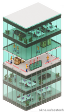 Реновация и модернизация стеклянных фасадов
