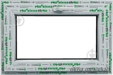 Окно Steko, металло-пластиковое, 800*500 мм, фрамуга S400, откидное