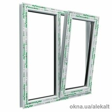 Окно Steko, металло-пластиковое, 1300*1400 мм, S400, поворотно-откидное