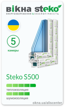 Вікно металопластикове STEKO S500