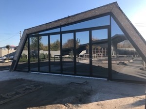 Теплая алюминиевая раздвижная система Гармошка &mdash; 