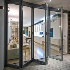 Алюминиевые складные двери и перегородки 