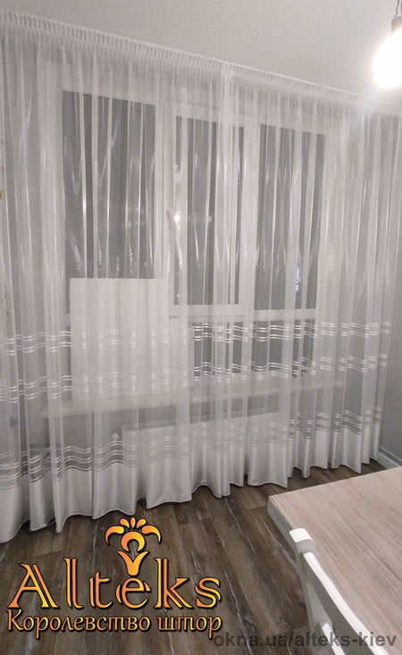 Тюль полоски