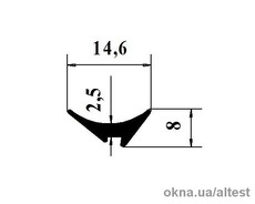 Уплотнитель клин 2,5 мм