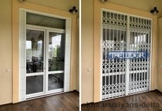 Раздвижная решетка на дверь