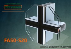 Полуструктурная система остекления