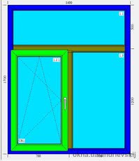 Окно с фрамугой Trocal 58