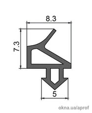 Уплотнитель для окон и дверей K004 «SALAMANDER» «WINTECH» «ARTEC» «WEISS» «WINBAU».