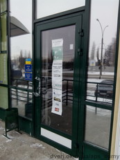 Двери алюминиевые