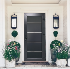 Входная дверь Модель L02 (антрацит)