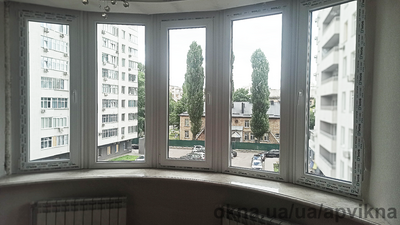 Напівкруглий еркер з профілю WDS 6S &mdash; АПвікна