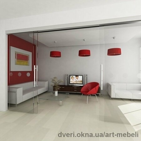 Стеклянные пергородки раздвижные и стационарные