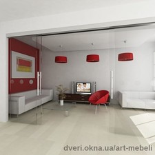 Стеклянные пергородки раздвижные и стационарные &mdash; Art-Mebely