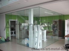 Стеклянные перегородки