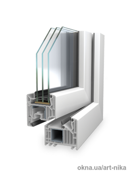 Окно ПВХ 1500х1500мм из профиля Veka Revolution 82mm