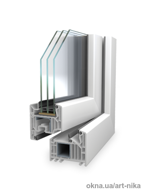 Окно ПВХ 1500х1500мм из профиля Veka Revolution 82mm