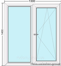 Окно Steko 1300х1400
