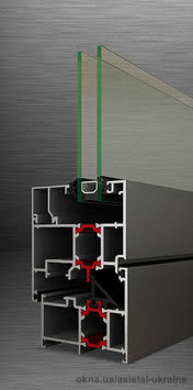 Алюминиевые оконные системы с теплоизоляцией THS 62