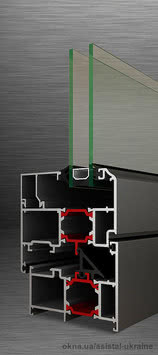 Алюмінієві віконні системи з теплоізоляцією TH 68