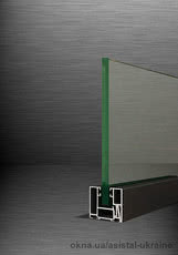 Алюминиевые офисные перегородки с одним стеклом İNTERNO 42