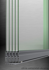 Z 500 раздвижной стеклянный балкон