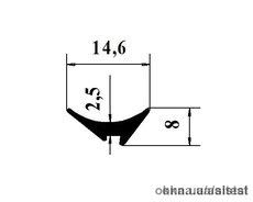 Уплотнитель клин 2,5 мм