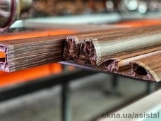 Декорирование алюминиевых профилей (сублимационный термоперенос).