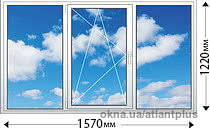 Вікно OpenTeck 1570x1220, Бровари