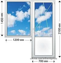Балконный блок. Профиль VEKA EUROLINE PRO58 1900х2100