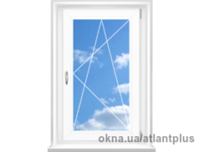 Одностворчетое окно поворотно-откидное из профиля VEKA EUROLINE AD 58mm