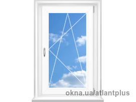 Одностворчетое окно поворотно откидное из профиля VEKA SOFTLINE AD 70