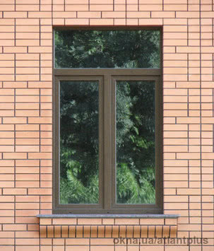 Вікно з фрамугою 1200*1900. Профіль VEKA SOFTLINE AD 70mm, колір золотий дуб