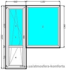 Балконный блок Open Teck Elit