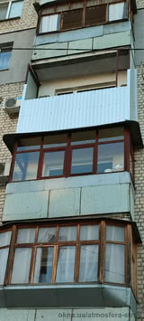 Зовнішнє оздоблення балконів профнастилом