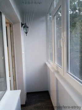 Внутренняя отделка балконов и лоджий пластиком