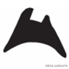 Уплотнитель для алюминиевых конструкций (клин 3mm)