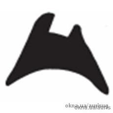 Уплотнитель для алюминиевых конструкций (клин 3mm)