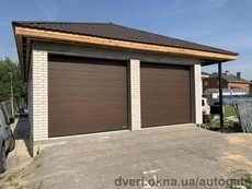 Ворота гаражные секционные Hormann, Алютех