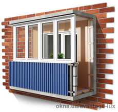 Остекление балконов под ключ