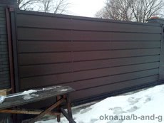 Алюминиевые откатные ворота