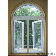 Арочное окно 1200*1500, Рехау 70, 2-камерный стеклопакет энерго, Мако.