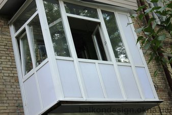 Французский балкон в хрущевке &mdash; OKNA - SHOP