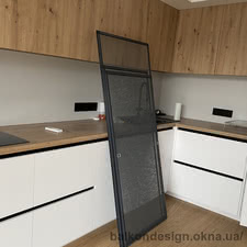 Москитные сетки антрацит на Осокорках ЖК Заречный &mdash; OKNA - SHOP