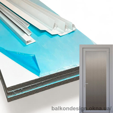 Набор пластиковых откосов ширина 20 см на дверь Teplovik Standard