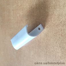 Ручка балконная округлой формы та торцева (алюминий)